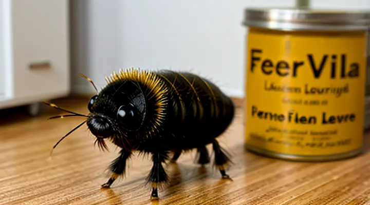 What do flea larvae look like in an apartment?