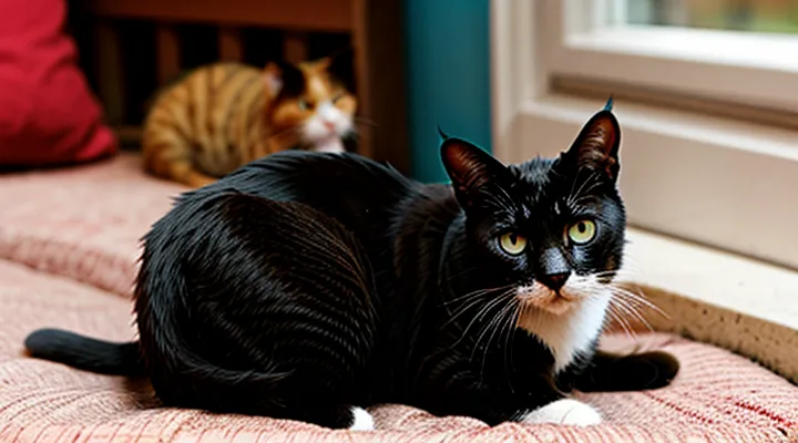 What do flea larvae look like on cats?