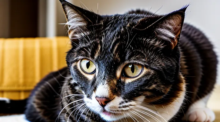 What do flea larvae on cats look like in photos?