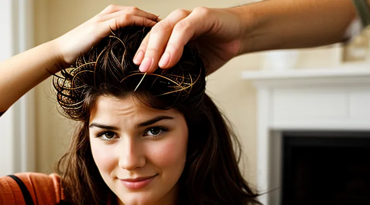 What do fleas look like on a person's head?