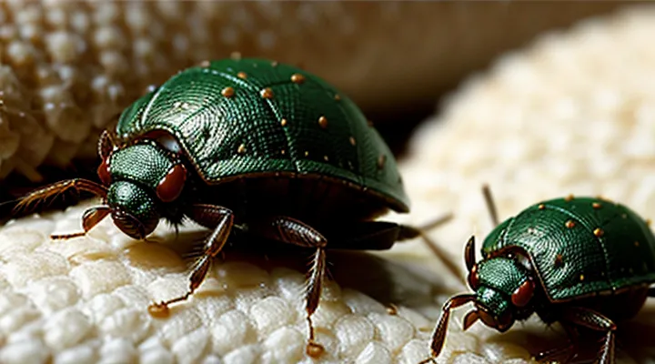 What do green bedbugs eat?