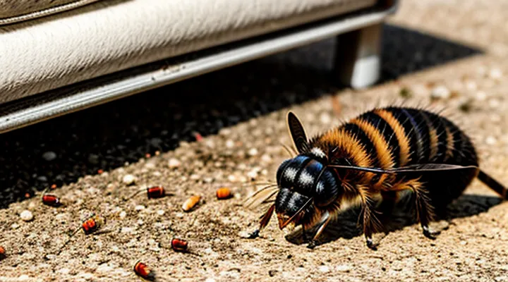 What do ground flea bites look like and how should they be treated?