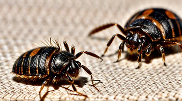 What do household ticks and bedbugs look like?