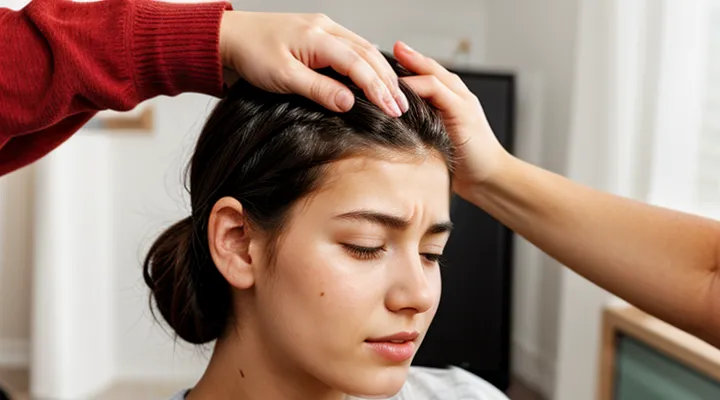 What do lice bites on the neck look like?