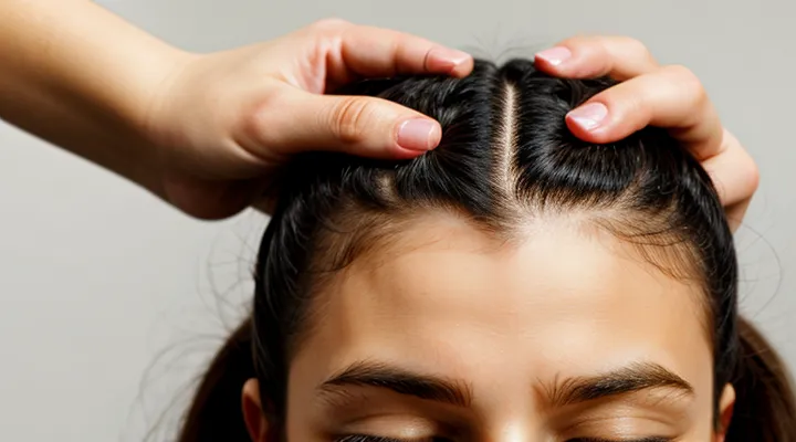 What do lice nits look like on a human head?