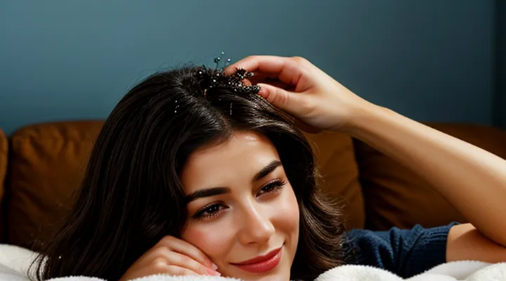 What do live lice symbolize in a woman's dream?