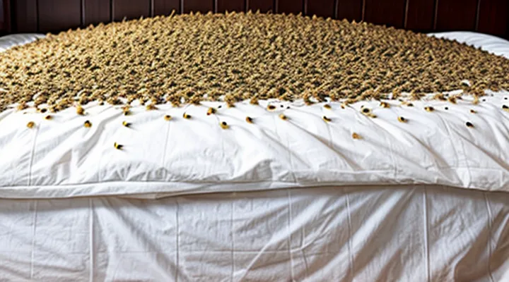 What does a bedbug aggregation look like?