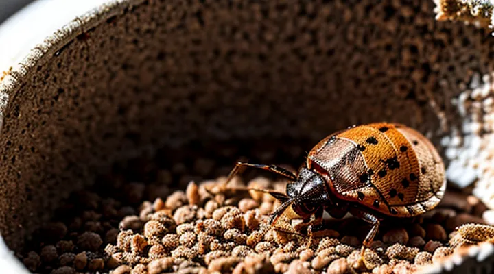 What does a bedbug look like after being crushed?