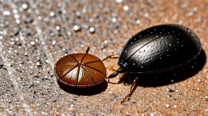 What does a crushed tick look like?