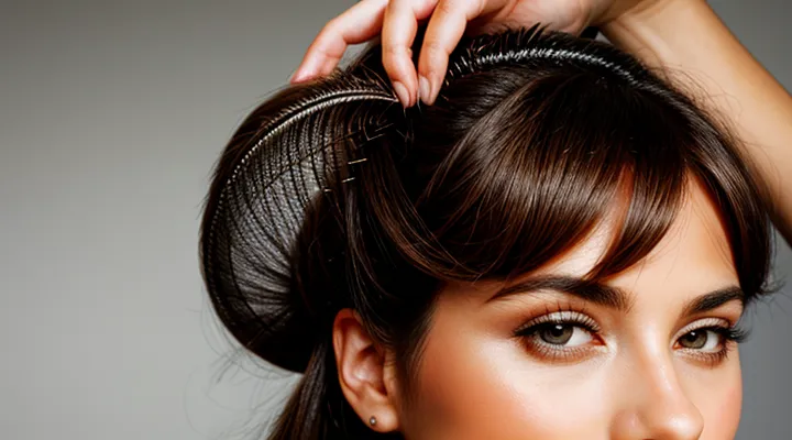 What does a human head louse look like on hair?