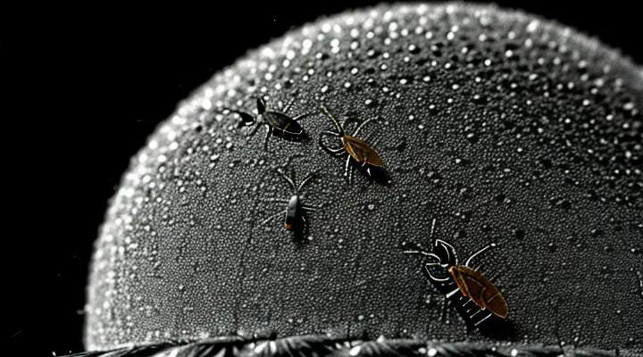 What does a louse look like under a microscope?