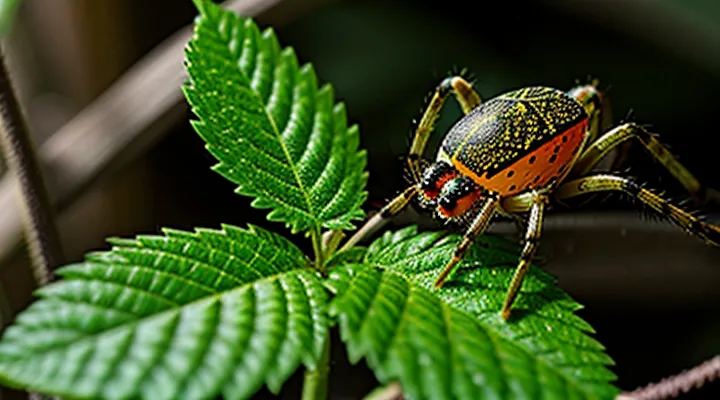 What does a plant infested with spider mites look like?