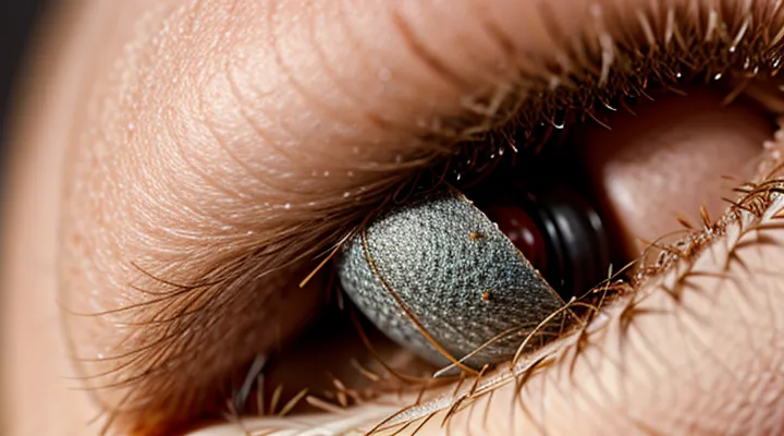 What does a pubic louse look like on skin?