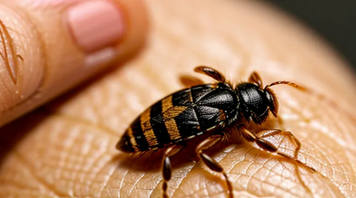 What does a small tick look like on the skin?