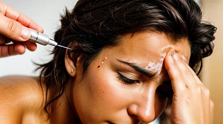 What does a subcutaneous tick look like on the face?