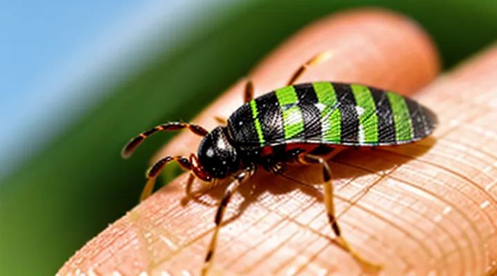 What does a tick bite look like after the tick has detached?