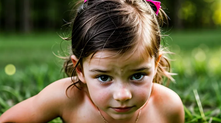 What does a tick bite look like on a child's skin?