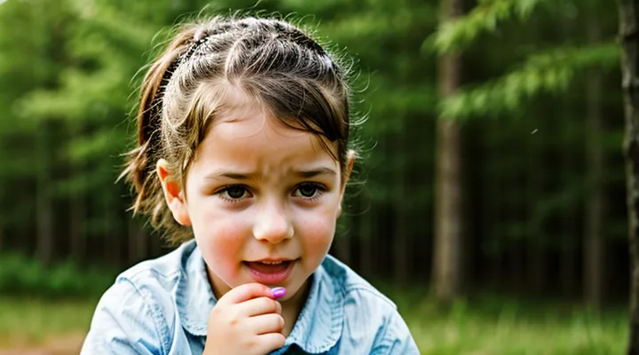What does a tick bite on a child's head look like?