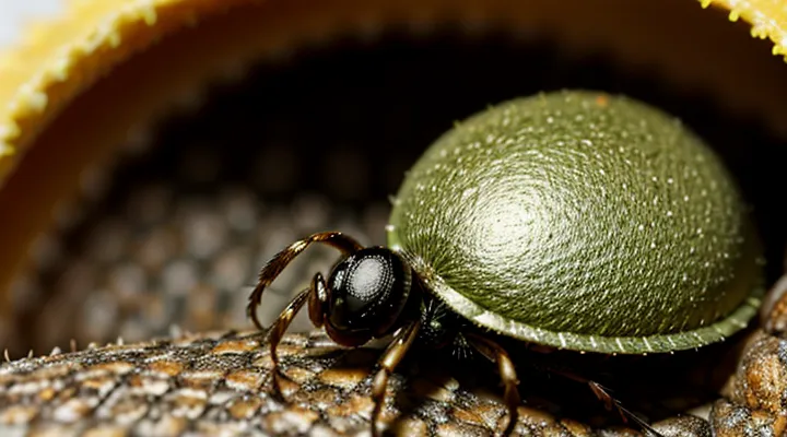 What does a tick do when it becomes engorged?