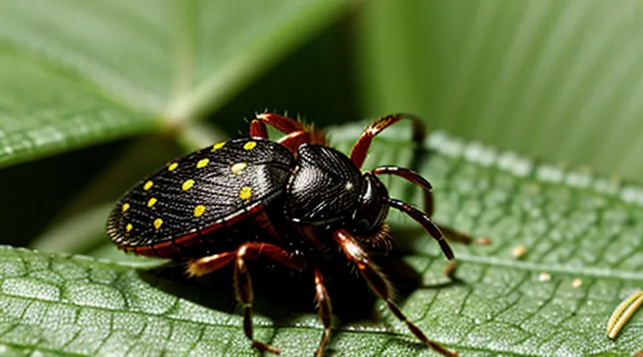 What does a tick do while sucking blood?