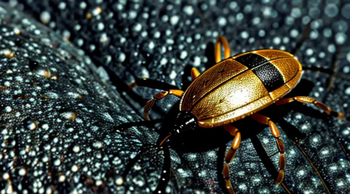 What does a tick infection look like in the human body?