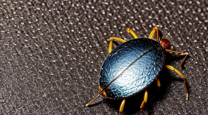 What does a tick look like in hair on the head?