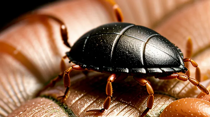 What does a tick look like inside a human body?