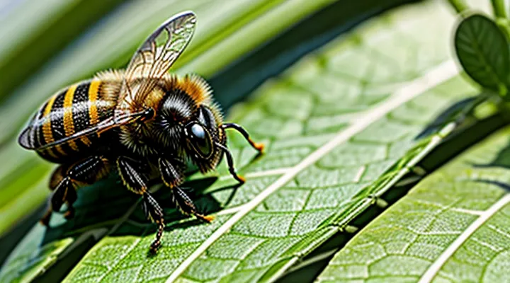 What does a tick on a bee look like?