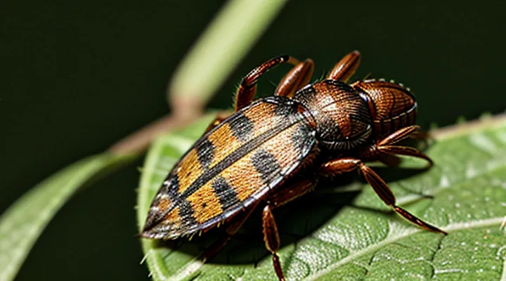 What does an unfed tick look like?