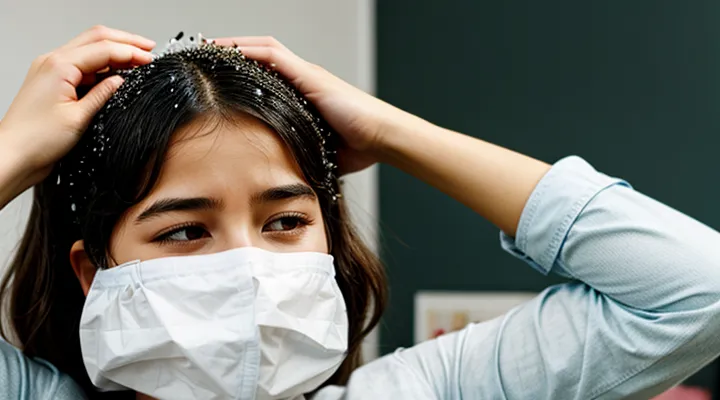What does it mean to dream about many lice on your own head?