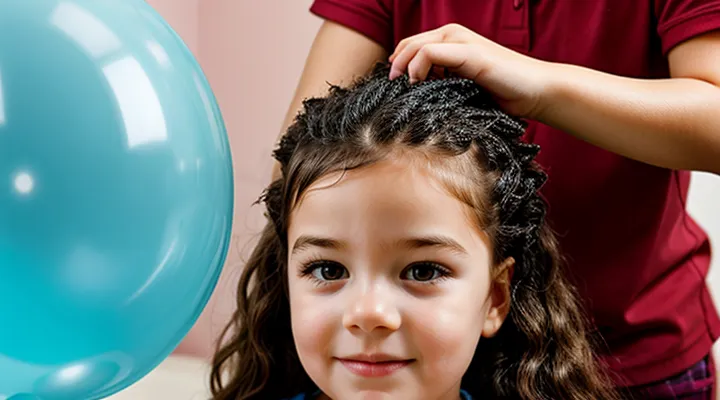 What does it mean to dream of lice in a child's hair?