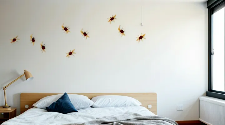 What does it mean to dream of live bedbugs running on a woman's wall?