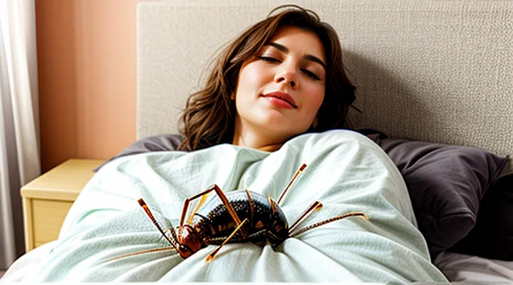 What does it mean when a woman dreams of a live bedbug?