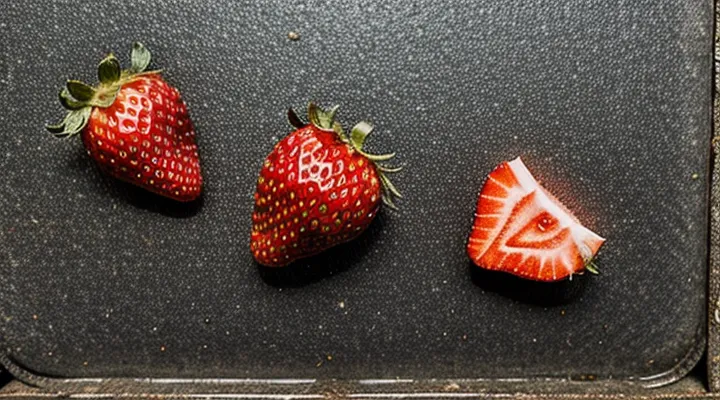 What does strawberry affected by ticks look like?