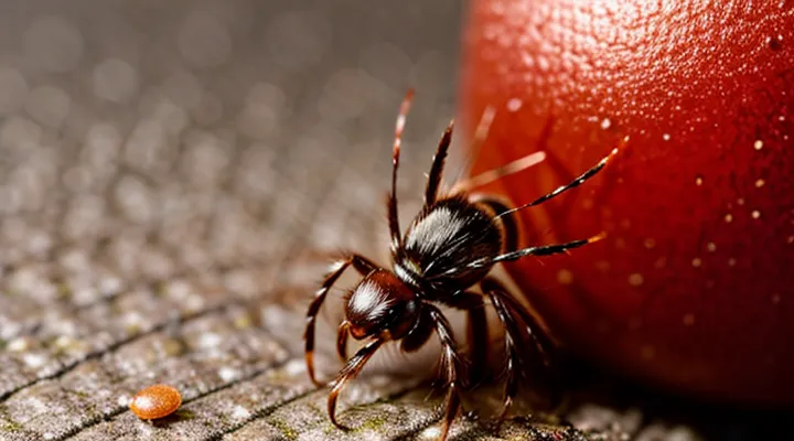 What does the mark look like after a tick bite?