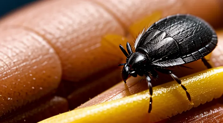 What happens if a person bites an encephalitis‑carrying tick?