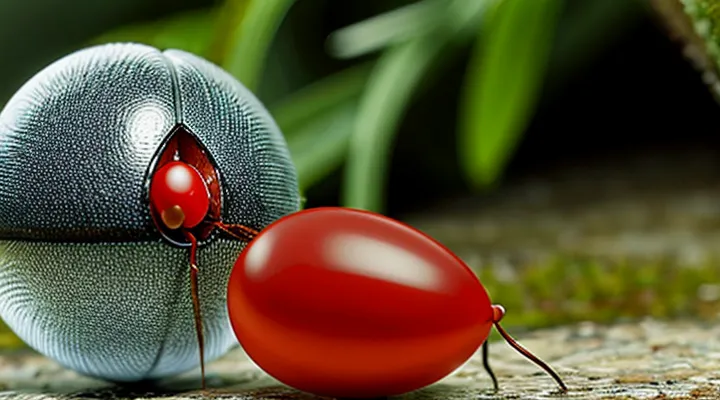 What happens to a tick after it becomes engorged with blood?