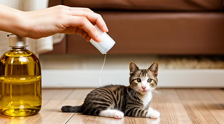 What happens to fleas after cat flea drops are applied?