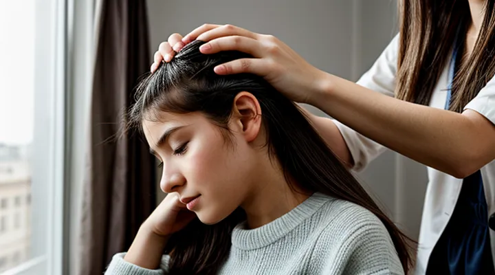 What is the condition called when a person has lice?
