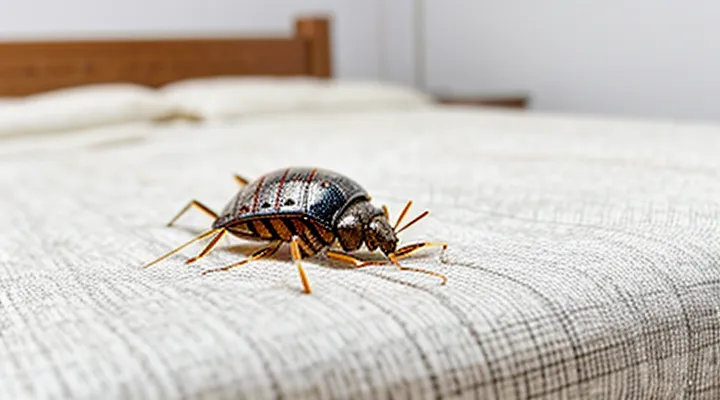 What is the typical size of a bedbug and how can it be measured?