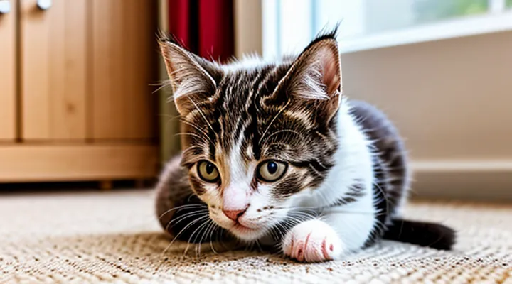 What method can eradicate fleas from a kitten within a month?