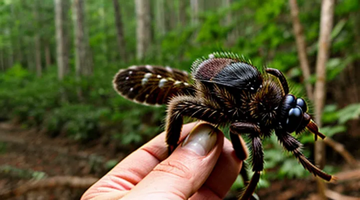 What repels ticks from humans in the forest?