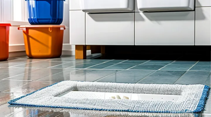 What should be added to water for washing floors to eliminate fleas?