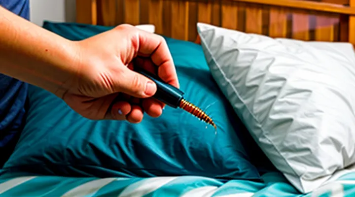 What should be applied to a bedbug bite on a person?