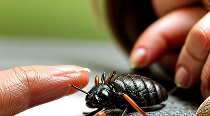 What should be done after a person is bitten by an encephalitic tick?