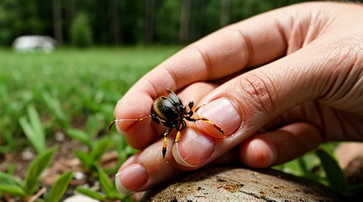 What should be done first after a tick bite and where should you seek help?