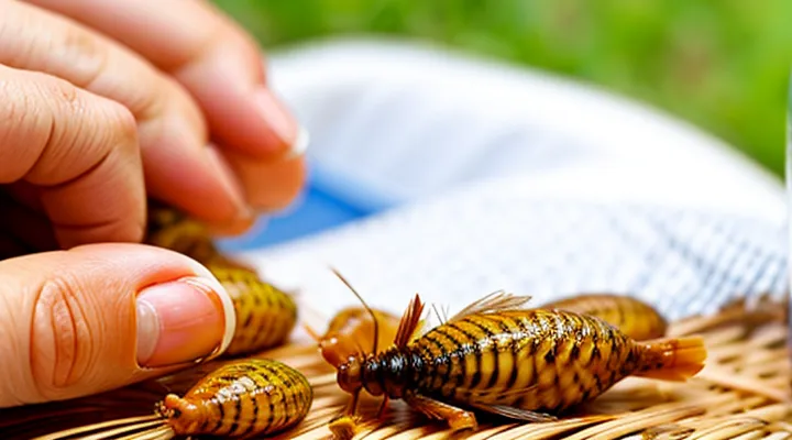 What should be done if chicken fleas are found on a person?