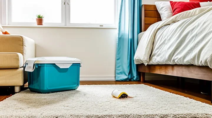 What should be done if there are fleas in an apartment?