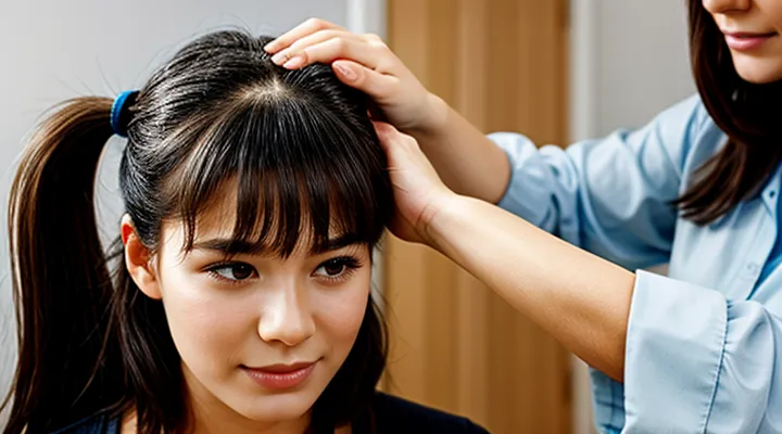 What should be done when lice are found on the head