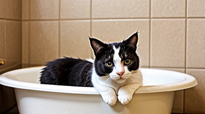 What should be used to bathe a cat to eliminate fleas?